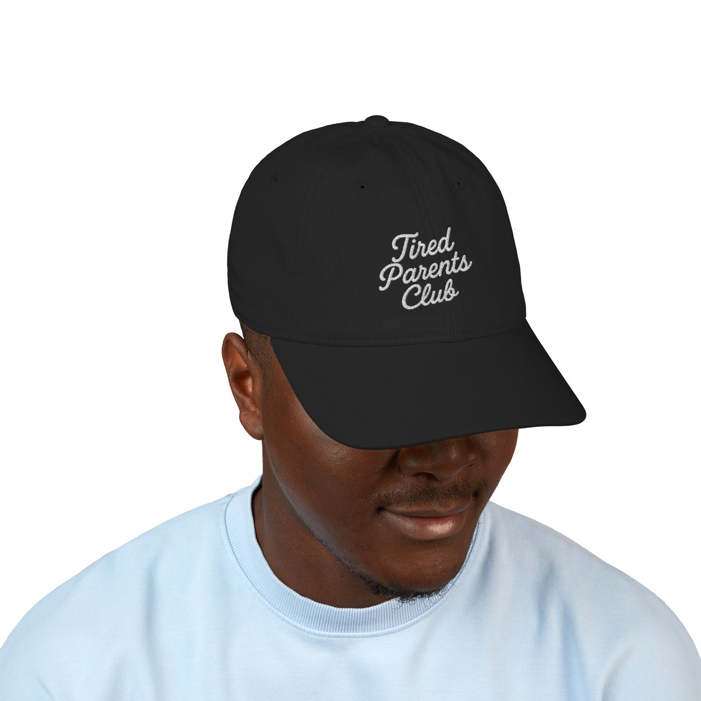 Tired Parents Club Hat – Simple Cursive, Maximum Relatability ☕🧢😴