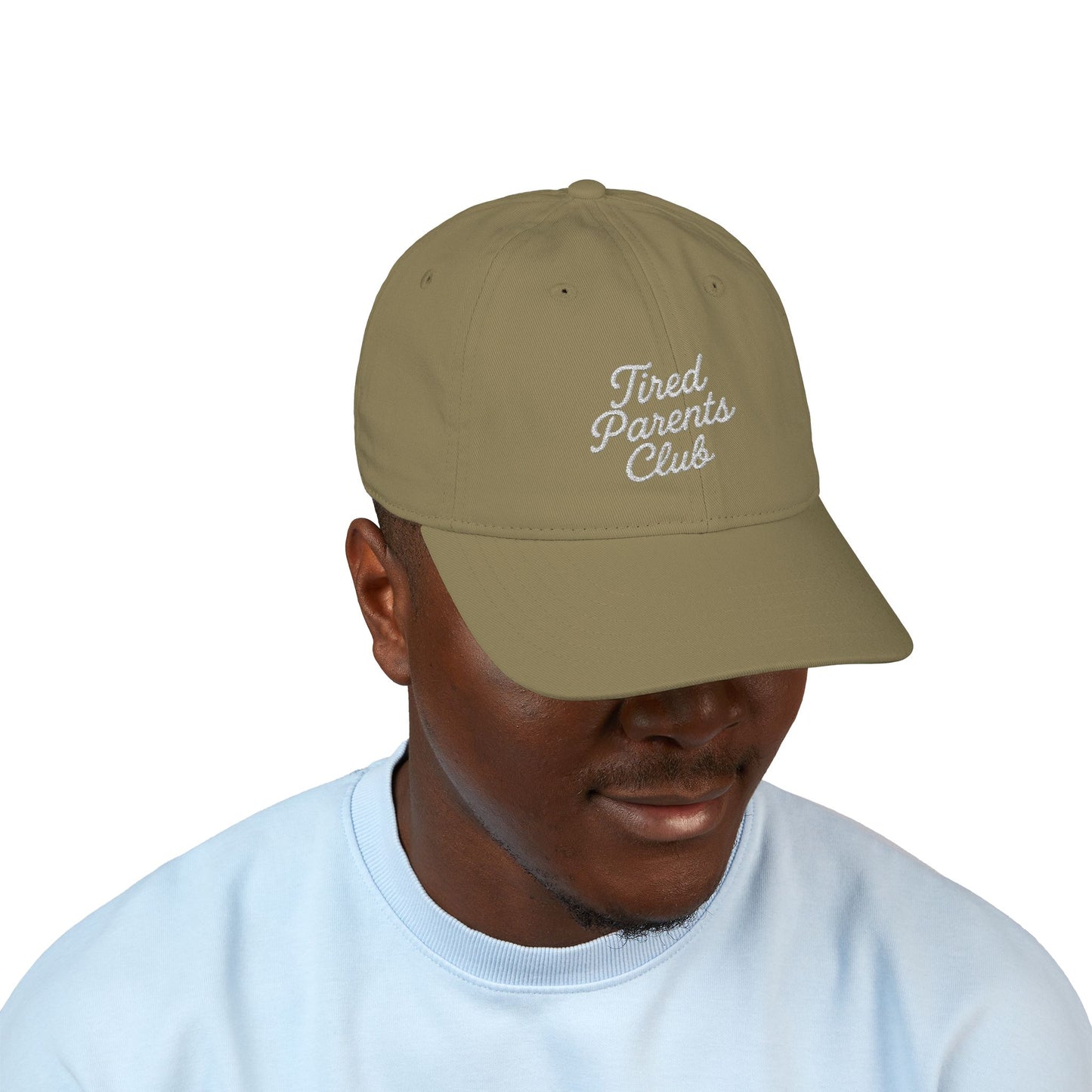 Tired Parents Club Hat – Simple Cursive, Maximum Relatability ☕🧢😴