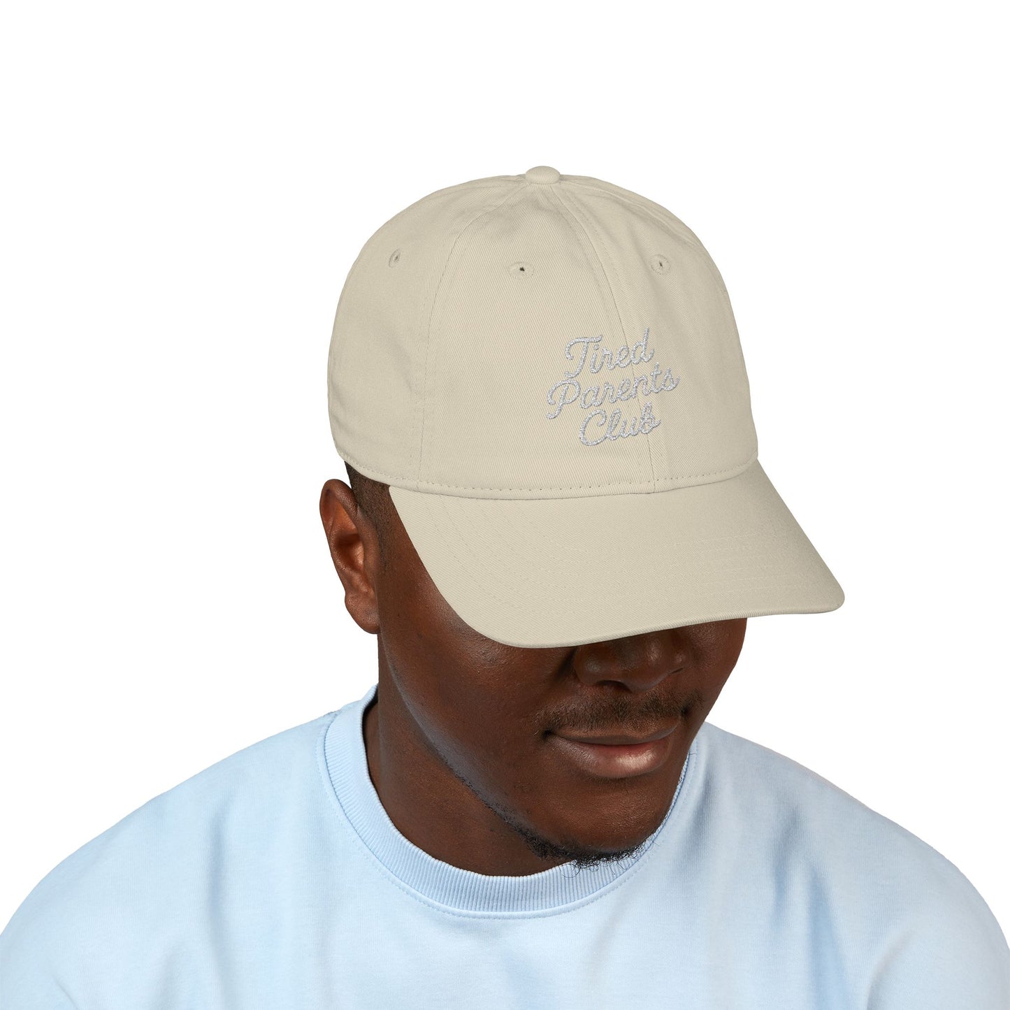Tired Parents Club Hat – Simple Cursive, Maximum Relatability ☕🧢😴